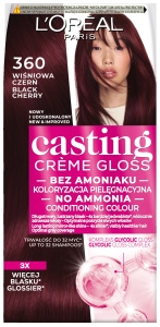 L'Oreal Paris Casting Creme Gloss Farba do włosów 360 Wiśniowa Czerń