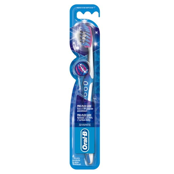 Oral-B 3D White Luxe Pro-Flex Handzahnbürste, weich