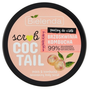 Bielenda Coctail Scrub Glättendes Körperpeeling Pfirsich-Kombucha 350 g