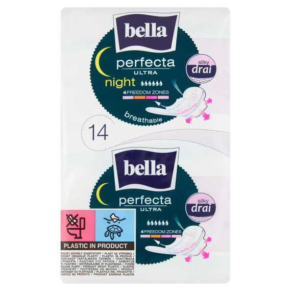 Bella Perfecta Ultra Night Silky Drai Damenbinden 14 Stück