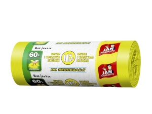 Jan Niezbędny Worki do segregacji metale i tworzywa sztuczne 60 l 16 sztuk