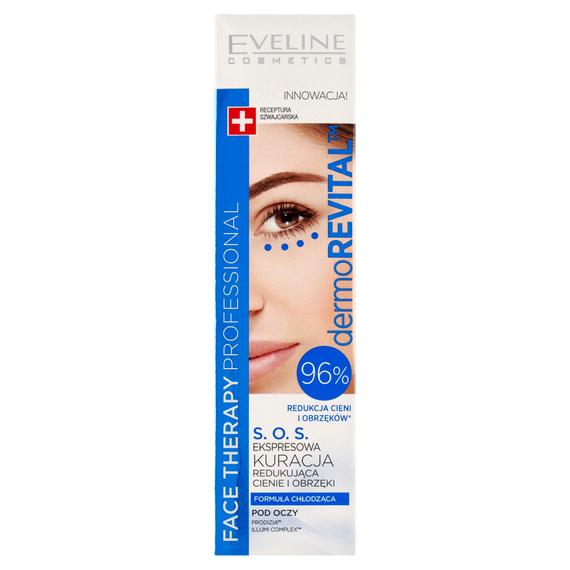 Eveline Cosmetics DermoRevital SOS Express-Behandlung zur Reduzierung von Augenringen und Schwellungen unter den Augen, 15 ml