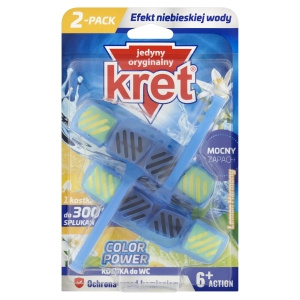 Kret Color Power Lemon Harmony Toilettenblock 2 x 40 g