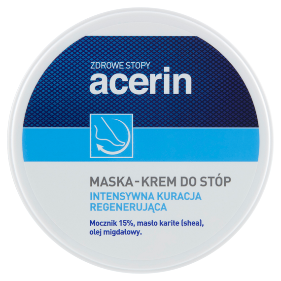 Acerin Intensywna kuracja regenerująca Maska-krem do stóp 125 ml