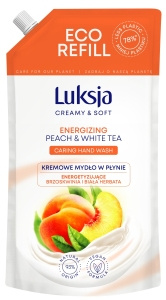 Luksja Creamy & Soft Kremowe mydło w płynie energetyzujące brzoskwinia i biała herbata 900 ml
