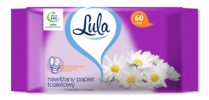 Lula Moistened toilet paper with chamomile extract 60 pieces