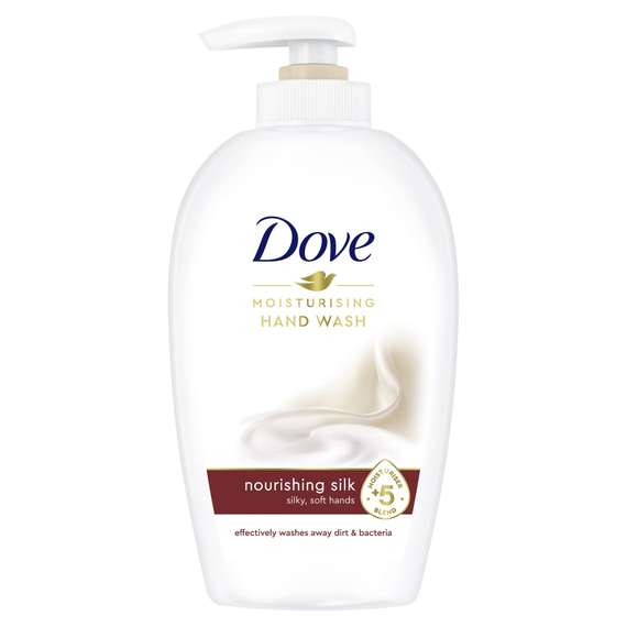 Dove Nourishing Silk Nährende Flüssigseife mit Pumpe 250 ml