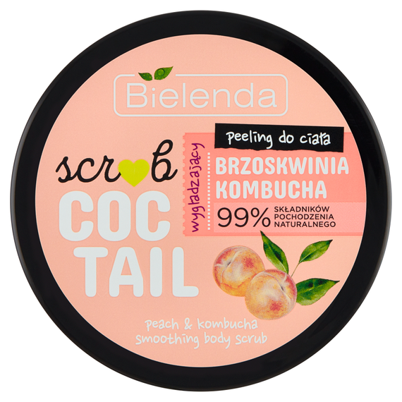 Bielenda Coctail Scrub Peeling do ciała wygładzający brzoskwinia kombucha 350 g