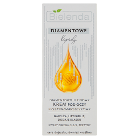 Bielenda Diamentowe Lipidy Diamentowo-lipidowy krem pod oczy przeciwzmarszczkowy 15 ml