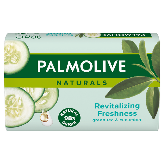 Palmolive Naturals Green Tea & Cucumber Bar Soap, 90g