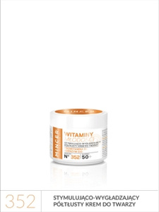 Mincer Witaminy Młodości 50+ półtłusty 352, stymulująco-wygładzający krem do twarzy 50 ml