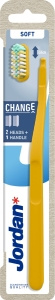 JORDAN CHANGE SOFT TOOTHBRUSH WITH REPLACEMENT HEADS 2pcs