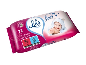 Lula Baby Chusteczki nawilżane z dodatkiem alantoiny 72 sztuki