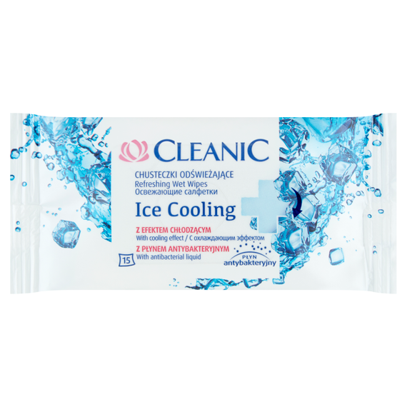 Cleanic Ice Cooling Refreshing Wipes 15 pcs.