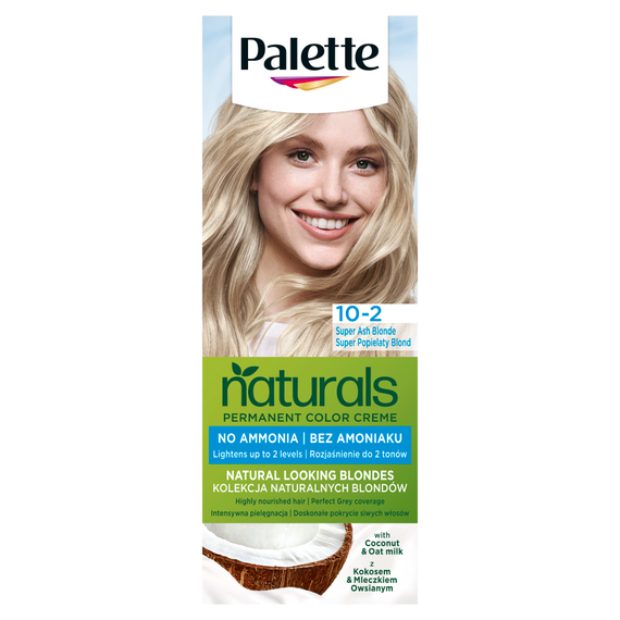 Palette Permanent Naturals Color Creme Lightening Hair Dye 219 10-2 Super Ash Blonde