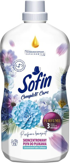 Sofin Complete Care Perfume Bouquet Skoncentrowany płyn do płukania tkanin 1,8 l (72 prania)