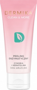 Dermika CLEAN & MORE Enzymatisches Peeling mit Zichorie + Keratolin für empfindliche Haut