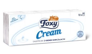 Foxy Cream Chusteczki z kremem nawilżającym 10 paczek