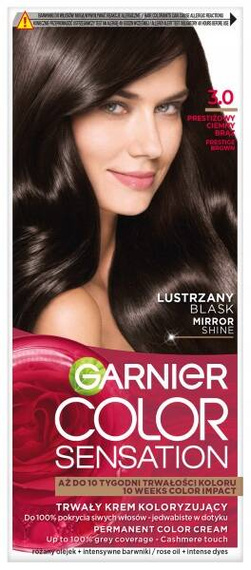 Garnier Color Sensation Permanente Farbcreme 3.0 prestigeträchtiges Dunkelbraun