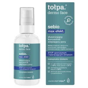 tołpa dermo face sebio max efekt. złuszczający koncentrat zwężający pory, 75 ml