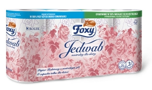 Foxy Silk Toilet Paper 8 Rolls