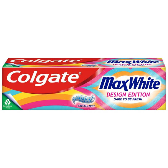 Colgate Max White Design Edition aufhellende Zahnpasta 75 ml