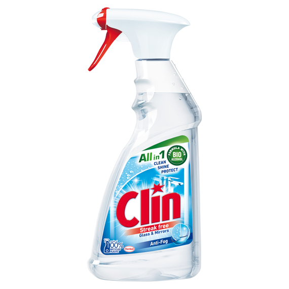 Clin Anti-Fog Liquid zur Reinigung von Glasoberflächen 500 ml