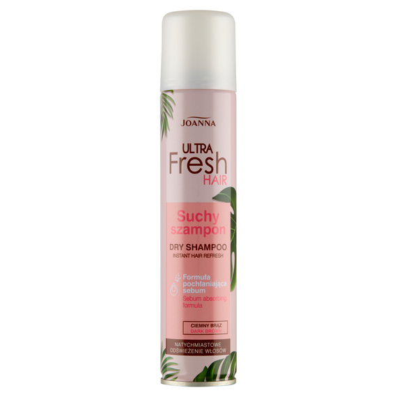 Joanna Ultra Fresh Hair Suchy szampon ciemny brąz 200 ml