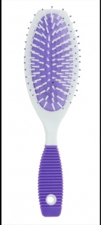 SZCZOTKA DO WLOSOW PLASTIKOWA OWALNA SREDNIA GUMOWA RACZKA 499723