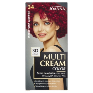 Joanna Multi Cream Color Haarfärbemittel Intensivrot 34