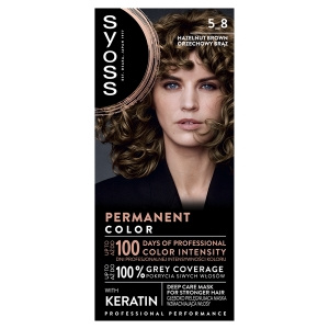 Syoss Permanent Coloration Permanente Haarfarbe 5-8 Nussbraun