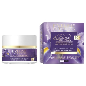 Gold&Retinol Anti-wrinkle firming cream, day and night, 50+