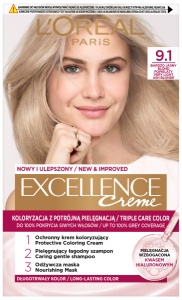 L'Oréal Paris Excellence Creme Haarfärbemittel 9,1 sehr helles Ascheblond