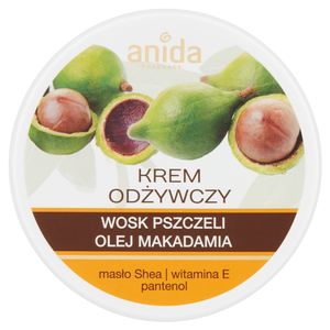 Anida Pharmacy Krem odżywczy wosk pszczeli olej makadamia 125 ml