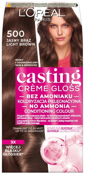 L'Oreal Paris Casting Creme Gloss Haarfärbemittel 500 Hellbraun
