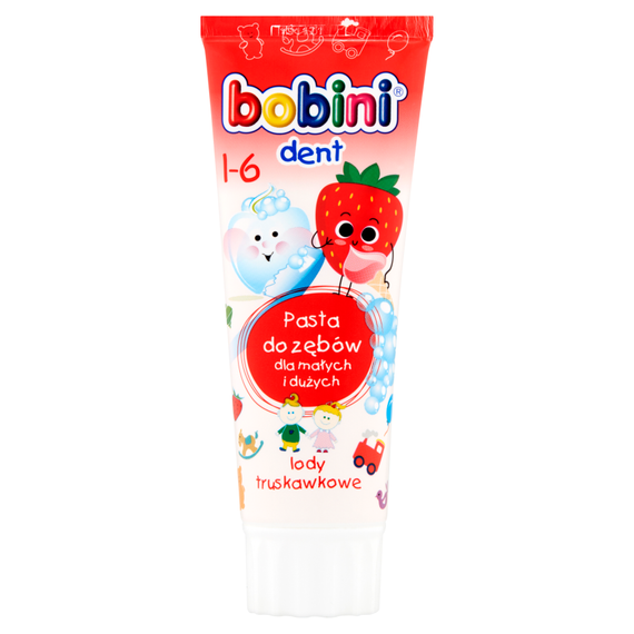 Bobini Dent Zahnpasta Erdbeereis 1-6 75 ml