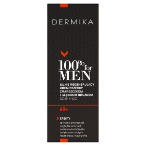 Dermika 100 % für Männer Stark regenerierende Creme gegen Falten und tiefe Linien 60+ 50 ml