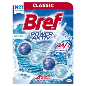 Bref WC Power Aktiv Wasch- und Duftanhänger für Toilettenschüssel Ocean 50 g