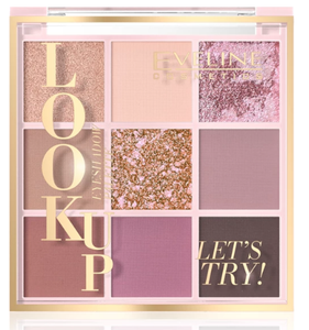 Schauen Sie sich die Palette mit 9 Lidschatten an, probieren Sie es aus