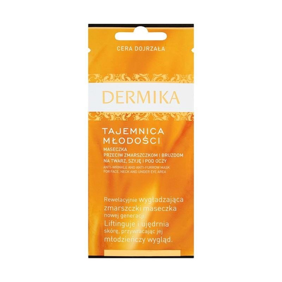 Dermika Secret of Youth Mask against wrinkles and furrows 10 ml