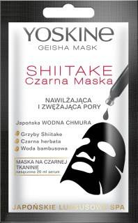 YOSKINE Geisha Czarna Maska Nawilżająca Shiitake