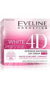 Eveline cosmetics White Prestige 4D Intensywnie wybielający krem na dzień SPF 25