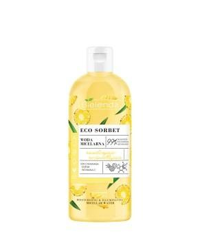 Bielenda, Eco Sorbet Ananas, Woda micelarna nawilżająco - rozświetlająca, 500 ml