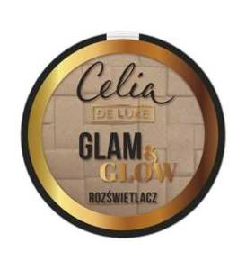 Celia De Luxe Rozświetlacz Glam & Glow nr 106 gold  9 g