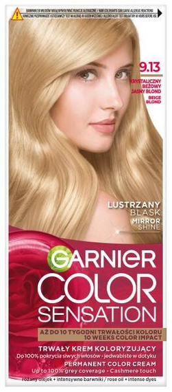Garnier Color Sensation Permanente Farbcreme 9,13 Kristallbeige Hellblond