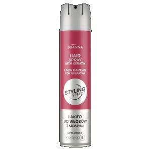 Joanna Styling Effect Lakier do włosów z keratyną ekstramocny 250 ml