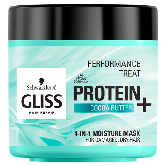 Gliss Protein+ Treat 4-in-1 Moisture Cocoa Butter Hair Mask 400 ml