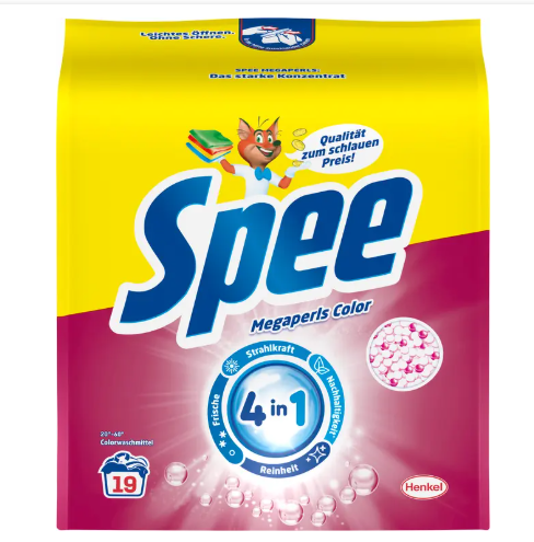 SPEE MEGAPERLS 4in1 proszek do prania koloru 19 prań 1,14kg z NIEMIEC