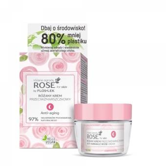 ROSE FOR SKIN Różane ogrody® Różany krem przeciwzmarszczkowy na noc 50 ml - Floslek