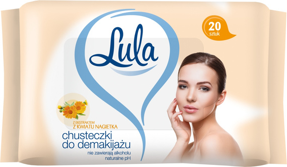 Lula Makeup Removal Wipes with Marigold Flower Extract 20 pcs.